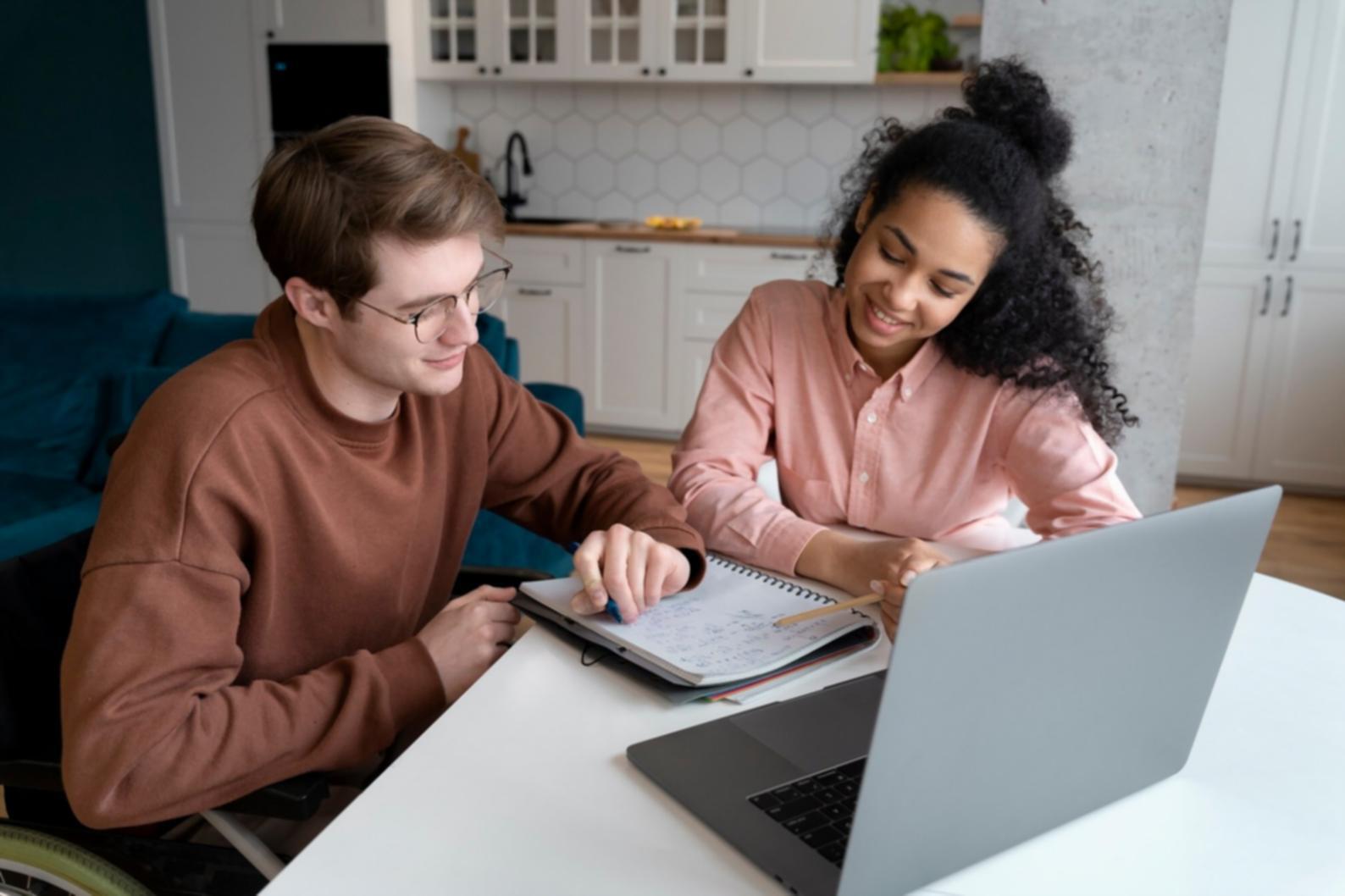 Team collaboration and financial planning workspace